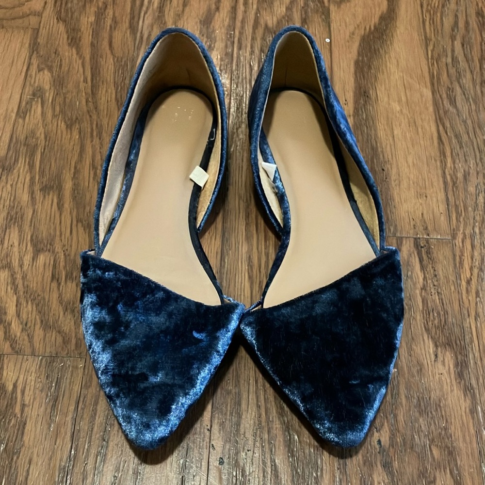 Velvet Blue Women's Flats